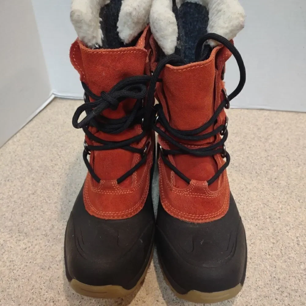 👍 Lands End Size 6 Boys Women's 7.5 EU 38 Red Boots A8